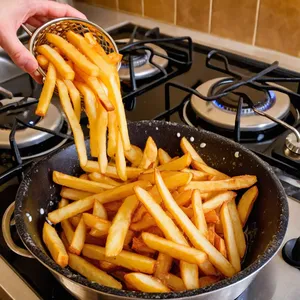 Рецепт Фиш-энд-чипс в пивном кляре с картофелем фри - Приготовление картофеля фри