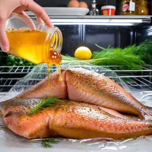 Рецепт Форель с медово-лимонным маринадом на гриле - Маринование форели