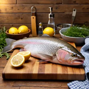 Рецепт Форель с миндальной корочкой и лимонным соусом - Подготовка рыбы