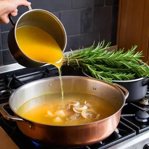 Рецепт Форель с шафрановым бульоном и розмарином - Приготовление бульона