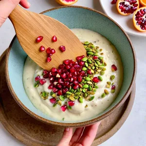Рецепт Форшмак с гранатом и фисташками - Добавление фисташек и граната