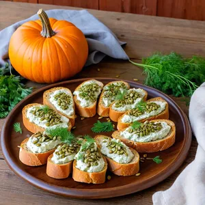 Рецепт Форшмак с хурмой и тыквенными семечками - Подача форшмака