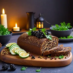 Рецепт Форшмак с копченой уткой и черной смородиной - Подача