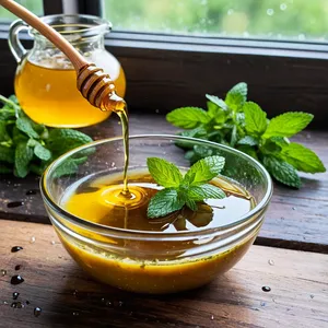 Рецепт Фруктовый салат с арбузом и фетой под мятно-бальзамической заправкой - Приготовление заправки