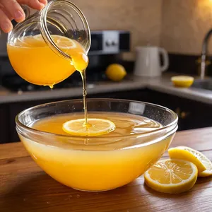 Рецепт Фруктовый салат с яблоком и фисташками под медово-лимонной заправкой - Приготовление заправки