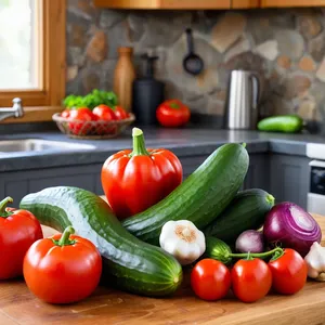 Рецепт Гаспачо с огурцом и мятой - Подготовка овощей