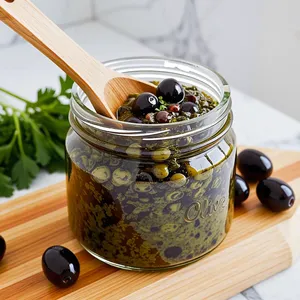 Рецепт Горячие канапе с анчоусами и оливковым тапенадом - Приготовление тапенада