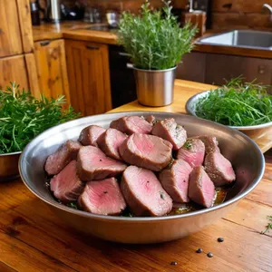 Рецепт Горячие канапе с бараниной и мятным соусом - Маринование баранины