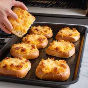 Рецепт Горячие канапе с говядиной и соусом барбекю - Запекание