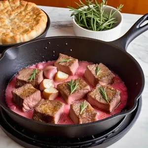 Рецепт Горячие канапе с ягненком и розмарином - Обжаривание ягненка