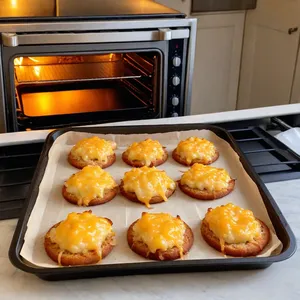 Рецепт Горячие канапе с индейкой и грушей - Запекание