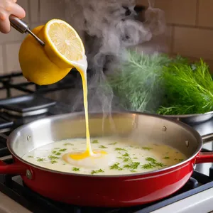 Рецепт Горячие канапе с устрицами и лимонным соусом - Приготовление лимонного соуса