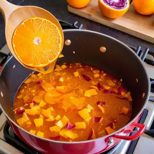 Рецепт Горячие канапе с уткой и апельсиновым чатни - Приготовление апельсинового чатни