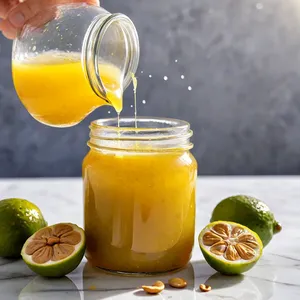 Рецепт Греческий салат с фейхоа и кешью - Приготовление заправки