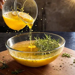 Рецепт Греческий салат с помело и кедровыми орешками - Приготовление заправки