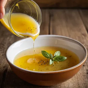 Рецепт Греческий салат с виноградом и грецкими орехами - Приготовление заправки