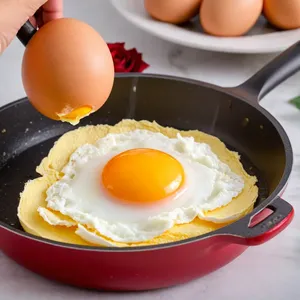 Рецепт Яичные розы с трюфельным муссом и хрустящим беконом - Приготовление яичных роз