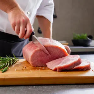 Рецепт Карпаччо из гуся с айвовым соусом и розмарином - Подготовка филе гуся
