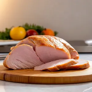 Рецепт Карпаччо из индейки с клюквенным соусом и грецкими орехами - Подготовка индейки