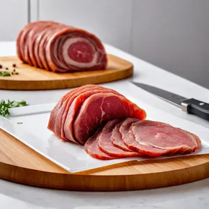 Рецепт Карпаччо из конины с черничным соусом и козьим сыром - Подготовка конины