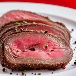 Рецепт Карпаччо из страуса с апельсиновым конфитюром и кунжутом - Подготовка филе страуса