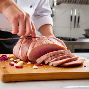 Рецепт Карпаччо из утиной грудки с мёдом и кедровыми орешками - Подготовка утиной грудки