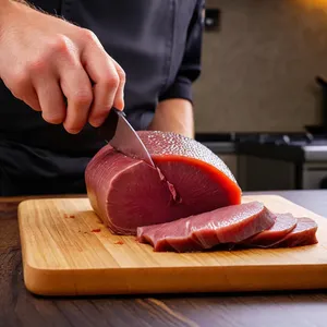 Рецепт Карпаччо из утиной печени с вишнёвым бальзамиком и фундуком - Подготовка утиной печени