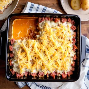 Рецепт Картофельная запеканка с мясным фаршем и сыром - Сборка запеканки