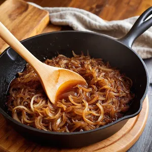 Рецепт Картофельное пюре с карамелизированным луком и беконом - Карамелизация лука