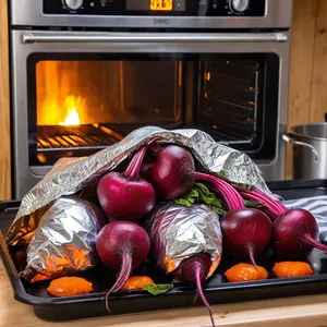 Рецепт Картофельное пюре с печеной свеклой и козьим сыром - Подготовка свеклы