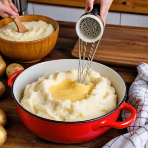 Рецепт Картофельное пюре с печеными яблоками и розмарином - Приготовление пюре