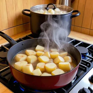 Рецепт Картофельное пюре с сыром и шпинатом - Варка картофеля