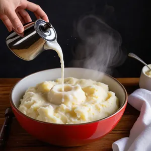 Рецепт Картофельное пюре с трюфельным маслом - Добавление молока