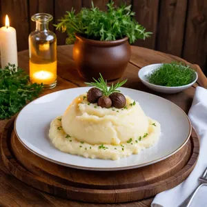 Рецепт Картофельное пюре с трюфельным маслом - Подача