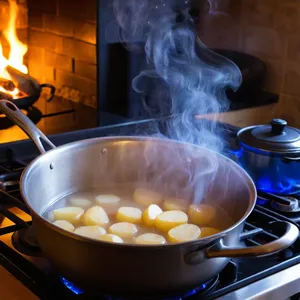 Рецепт Картофельное пюре с жареными брокколи и пармезаном - Варка картофеля