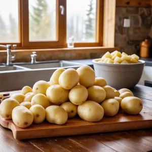 Рецепт Картофельное пюре с жареными каперсами и лимонной цедрой - Подготовка картофеля