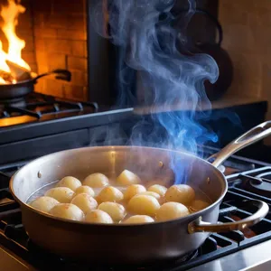 Рецепт Картофельное пюре с жареными перцами и орегано - Варка картофеля