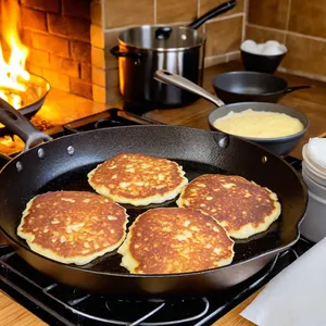 Рецепт Картофельные драники с беконом и яйцом пашот - Формирование и жарка драников