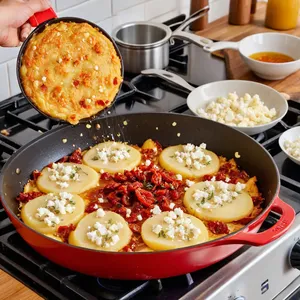 Рецепт Картофельные драники с фетой и вялеными томатами - Формирование драников