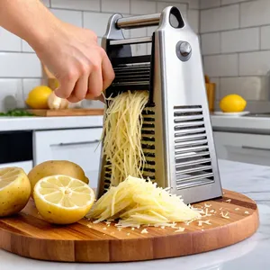 Рецепт Картофельные драники с грушей и голубым сыром - Подготовка картофеля