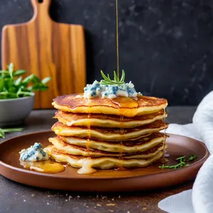 Рецепт Картофельные драники с грушей и голубым сыром - Жарка драников