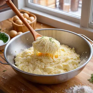 Рецепт Картофельные драники с индейкой и клюквенным соусом - Приготовление фарша для драников
