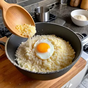 Рецепт Картофельные драники с хрустящим луком и сметанным соусом - Приготовление теста для драников