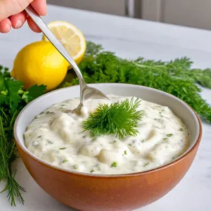 Рецепт Картофельные драники с копченой семгой и соусом тартар - Приготовление соуса тартар