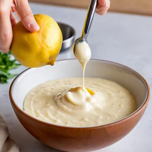 Рецепт Картофельные драники с крабовым мясом и соусом айоли - Приготовление соуса айоли