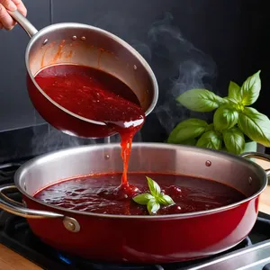 Рецепт Кебаб из говядины с вишнёвым соусом и базиликом - Приготовление вишнёвого соуса