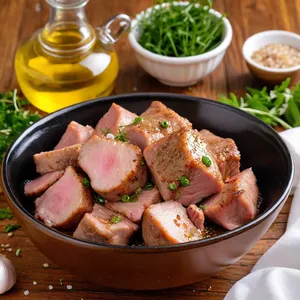 Рецепт Кебаб из свинины с ананасом и чили - Подготовка мяса и маринада