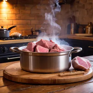 Рецепт Харчо с бараниной и ткемали - Подготовка мяса и бульона