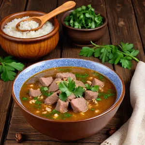 Рецепт Харчо с бараниной и ткемали - Финальные штрихи и подача