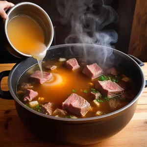 Рецепт Харчо с говядиной и сливами - Варка бульона